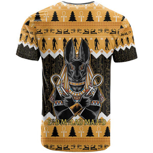 Afro Ancient Egyptian T shirt Anubis - Merry Christmas