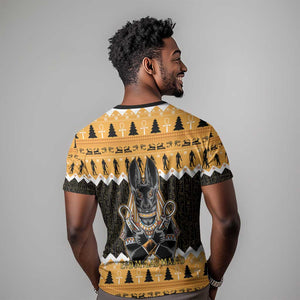 Afro Ancient Egyptian T shirt Anubis - Merry Christmas