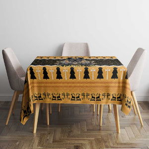 Afro Ancient Egyptian Tablecloth Anubis - Merry Christmas