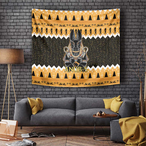 Afro Ancient Egyptian Tapestry Anubis - Merry Christmas