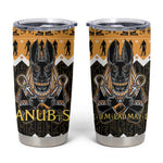 Afro Ancient Egyptian Tumbler Cup Anubis - Merry Christmas