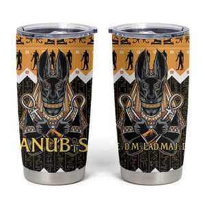 Afro Ancient Egyptian Tumbler Cup Anubis - Merry Christmas