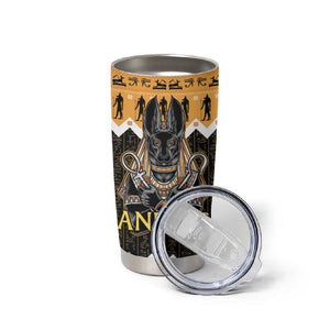 Afro Ancient Egyptian Tumbler Cup Anubis - Merry Christmas