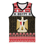 Afro Egypt Christmas Basketball Jersey Coat Of Arms Mix Egyptian Pattern LT15