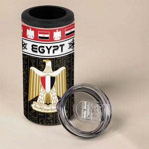 Afro Egypt Christmas 4 in 1 Can Cooler Tumbler Coat Of Arms Mix Egyptian Pattern