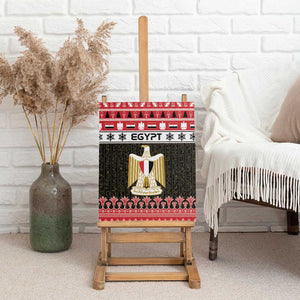 Afro Egypt Christmas Canvas Wall Art Coat Of Arms Mix Egyptian Pattern