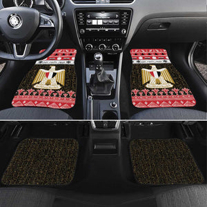 Afro Egypt Christmas Car Mats Coat Of Arms Mix Egyptian Pattern