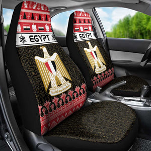 Afro Egypt Christmas Car Seat Cover Coat Of Arms Mix Egyptian Pattern