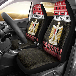 Afro Egypt Christmas Car Seat Cover Coat Of Arms Mix Egyptian Pattern