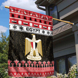 Afro Egypt Christmas Garden Flag Coat Of Arms Mix Egyptian Pattern