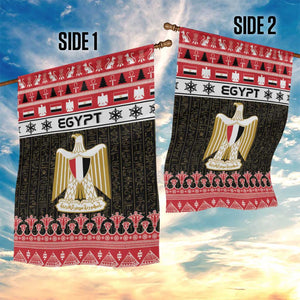 Afro Egypt Christmas Garden Flag Coat Of Arms Mix Egyptian Pattern