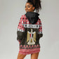 Afro Egypt Christmas Hoodie Dress Coat Of Arms Mix Egyptian Pattern LT15