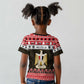 Afro Egypt Christmas Kid T shirt Coat Of Arms Mix Egyptian Pattern LT15