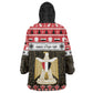 Afro Egypt Christmas Kid Wearable Blanket Hoodie Coat Of Arms Mix Egyptian Pattern LT15
