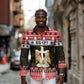 Afro Egypt Christmas Long Sleeve Button Shirt Coat Of Arms Mix Egyptian Pattern LT15