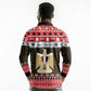 Afro Egypt Christmas Long Sleeve Polo Shirt Coat Of Arms Mix Egyptian Pattern LT15