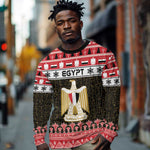 Afro Egypt Christmas Long Sleeve Shirt Coat Of Arms Mix Egyptian Pattern LT15