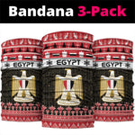 Afro Egypt Christmas Neck Gaiter Coat Of Arms Mix Egyptian Pattern LT15
