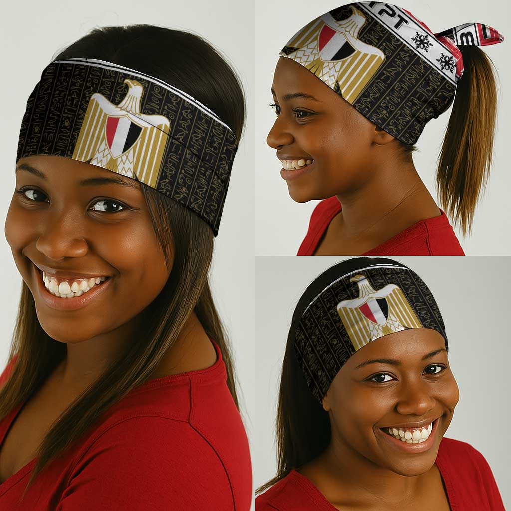 Afro Egypt Christmas Neck Gaiter Coat Of Arms Mix Egyptian Pattern LT15