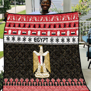 Afro Egypt Christmas Quilt Coat Of Arms Mix Egyptian Pattern