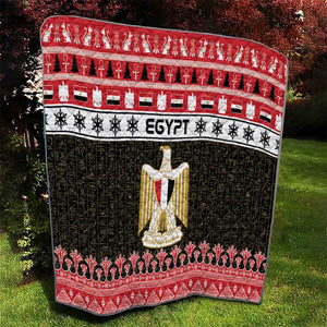 Afro Egypt Christmas Quilt Coat Of Arms Mix Egyptian Pattern