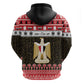 Afro Egypt Christmas Zip Hoodie Coat Of Arms Mix Egyptian Pattern LT15