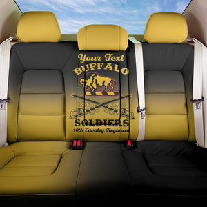 Personalized Afro-Americans Buffalo Soldiers Back Car Seat Cover 10th Cavalry Regiment