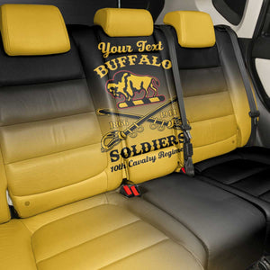 Personalized Afro-Americans Buffalo Soldiers Back Car Seat Cover 10th Cavalry Regiment