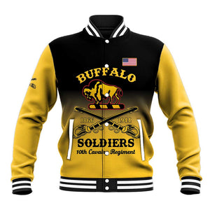 Personalized Afro-Americans Buffalo Soldiers Baseball Jacket 10th Cavalry Regiment