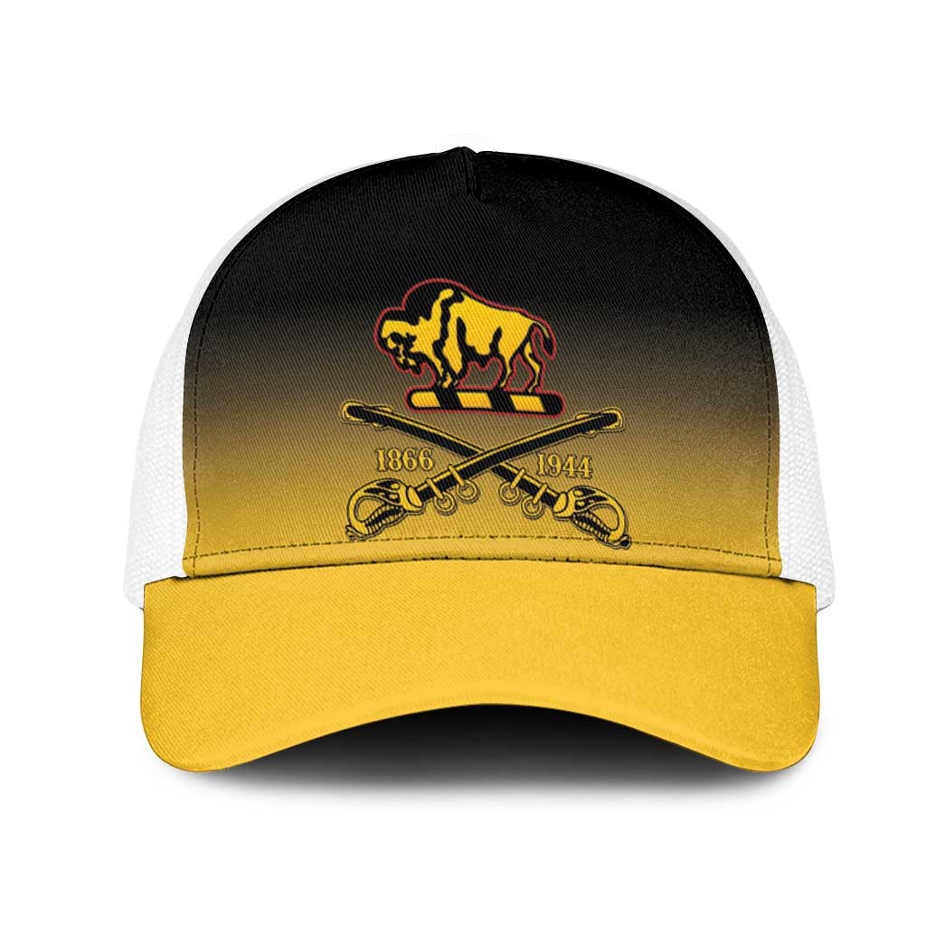 Afro-Americans Buffalo Soldiers Baseball Net Cap 10th Cavalry Regiment - African Pride