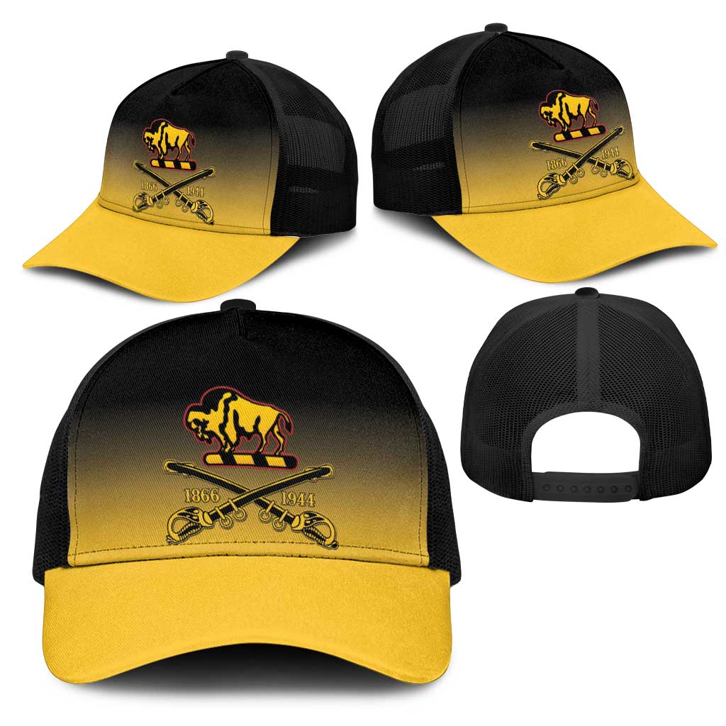 Afro-Americans Buffalo Soldiers Baseball Net Cap 10th Cavalry Regiment - African Pride