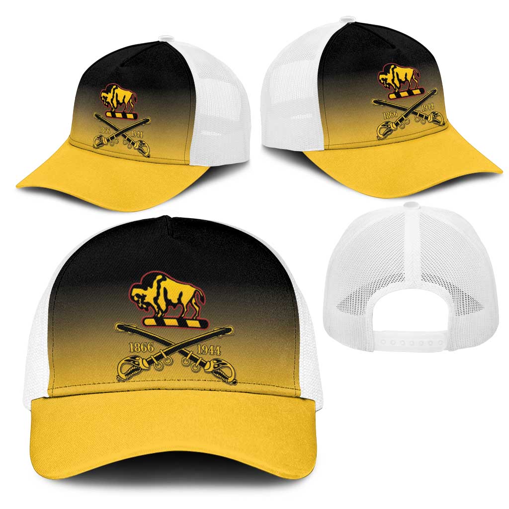 Afro-Americans Buffalo Soldiers Baseball Net Cap 10th Cavalry Regiment - African Pride