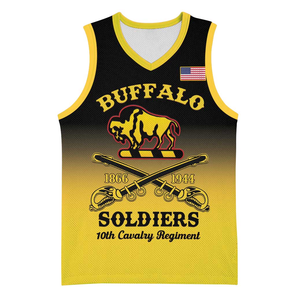 Personalized Afro-Americans Buffalo Soldiers Basketball Jersey 10th Cavalry Regiment LT15