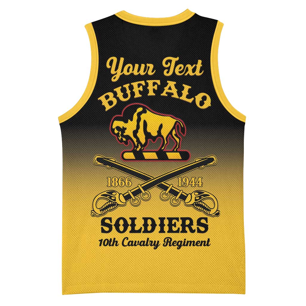 Personalized Afro-Americans Buffalo Soldiers Basketball Jersey 10th Cavalry Regiment LT15