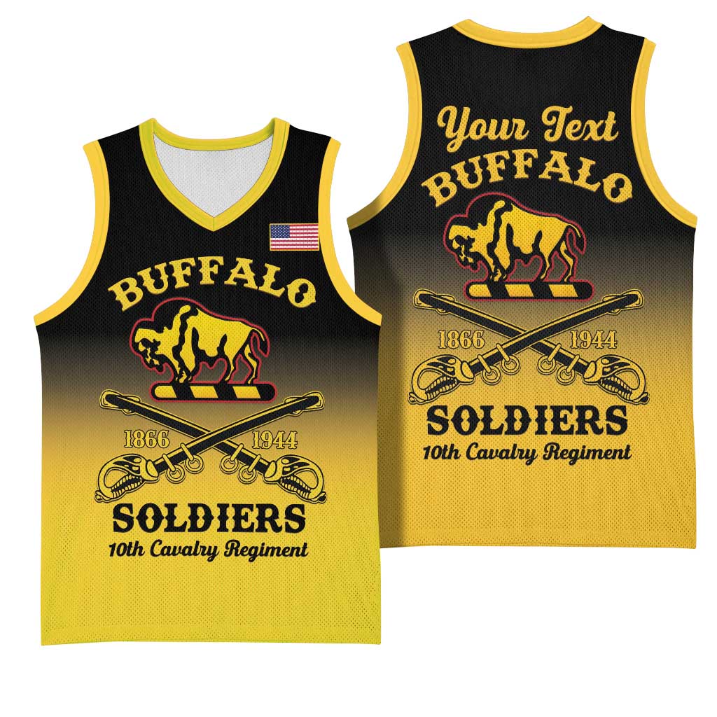 Personalized Afro-Americans Buffalo Soldiers Basketball Jersey 10th Cavalry Regiment LT15