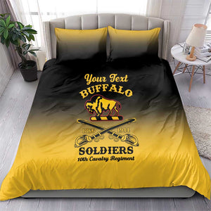 Personalized Afro-Americans Buffalo Soldiers Bedding Set 10th Cavalry Regiment