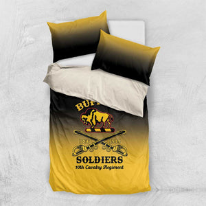 Personalized Afro-Americans Buffalo Soldiers Bedding Set 10th Cavalry Regiment