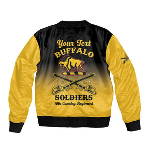 Personalized Afro-Americans Buffalo Soldiers Bomber Jacket 10th Cavalry Regiment