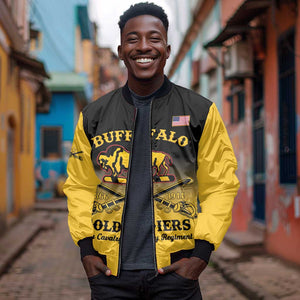 Personalized Afro-Americans Buffalo Soldiers Bomber Jacket 10th Cavalry Regiment