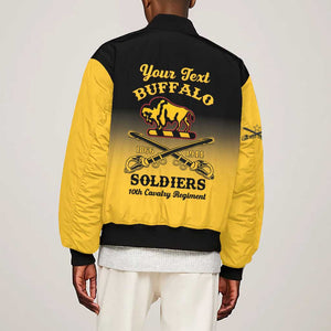 Personalized Afro-Americans Buffalo Soldiers Bomber Jacket 10th Cavalry Regiment