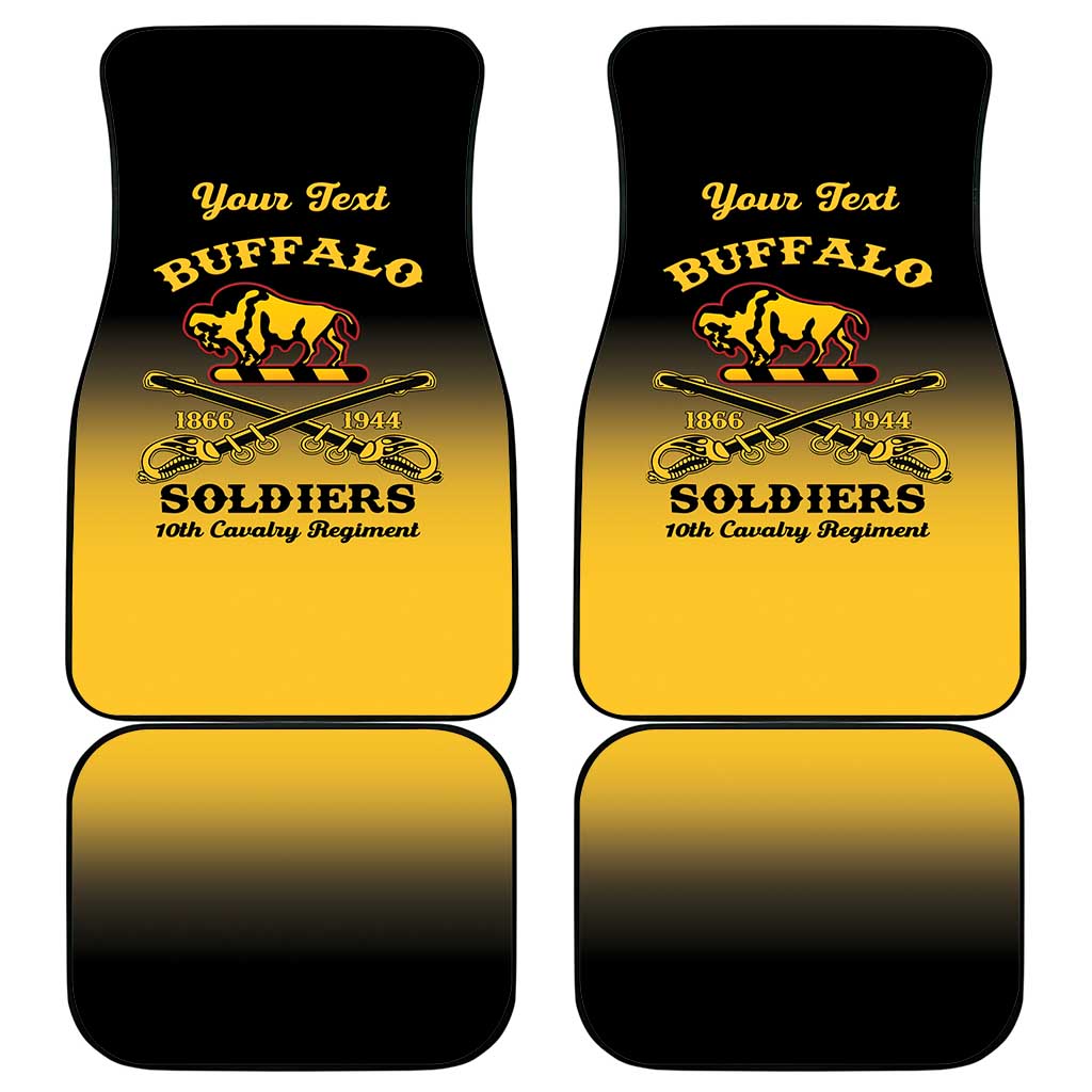 Personalized Afro-Americans Buffalo Soldiers Car Mats 10th Cavalry Regiment
