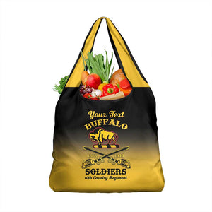 Personalized Afro-Americans Buffalo Soldiers Grocery Bag 10th Cavalry Regiment