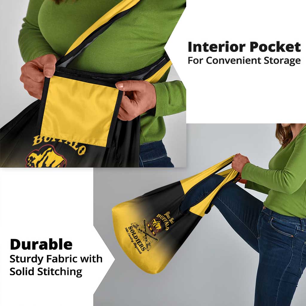 Personalized Afro-Americans Buffalo Soldiers Grocery Bag 10th Cavalry Regiment