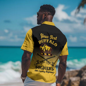 Personalized Afro-Americans Buffalo Soldiers Hawaiian Shirt 10th Cavalry Regiment