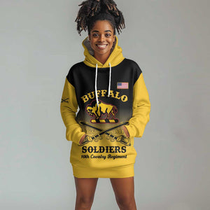 Personalized Afro-Americans Buffalo Soldiers Hoodie Dress 10th Cavalry Regiment