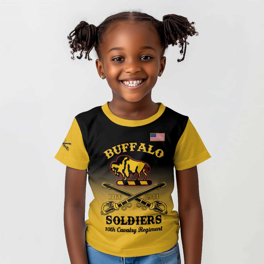 Personalized Afro-Americans Buffalo Soldiers Kid T shirt 10th Cavalry Regiment