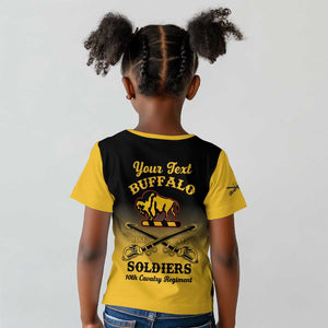 Personalized Afro-Americans Buffalo Soldiers Kid T shirt 10th Cavalry Regiment