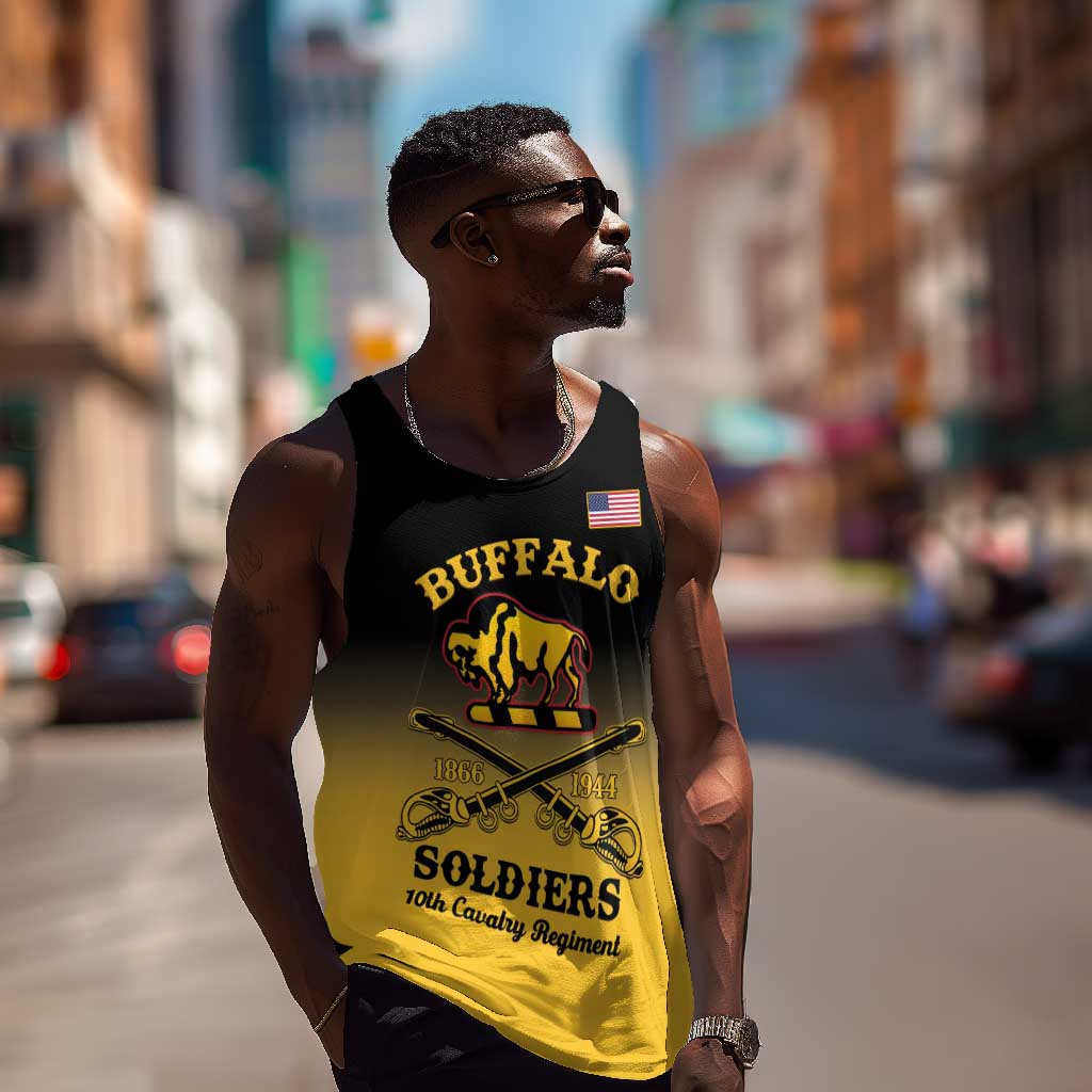 Personalized Afro-Americans Buffalo Soldiers Men Tank Top 10th Cavalry Regiment