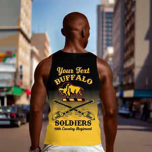 Personalized Afro-Americans Buffalo Soldiers Men Tank Top 10th Cavalry Regiment