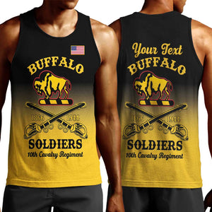 Personalized Afro-Americans Buffalo Soldiers Men Tank Top 10th Cavalry Regiment